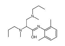 N-(2,6-dimethylphenyl)-2,3-bis[methyl(propyl)amino]propanamide结构式