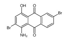 1-amino-2,6-dibromo-4-hydroxyanthracene-9,10-dione Structure