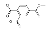 4-chlorocarbonyl-3-nitrobenzoic acid methyl ester结构式