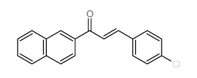 (E)-3-(4-chlorophenyl)-1-naphthalen-2-yl-prop-2-en-1-one Structure