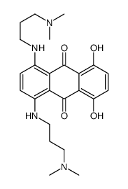 1,4-bis[3-(dimethylamino)propylamino]-5,8-dihydroxyanthracene-9,10-dione Structure