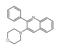 3-morpholin-4-yl-2-phenyl-quinoline structure