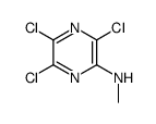 3,5,6-trichloro-N-methylpyrazin-2-amine structure