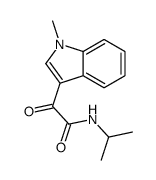2-(1-methylindol-3-yl)-2-oxo-N-propan-2-ylacetamide Structure