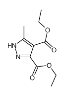 diethyl 5-methyl-1H-pyrazole-3,4-dicarboxylate结构式