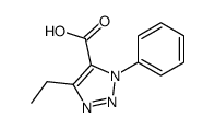 1H-1,2,3-Triazole-5-carboxylicacid,4-ethyl-1-phenyl-(9CI) structure