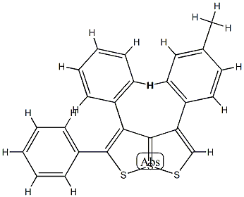 4-(4-Methylphenyl)-2,3-diphenyl[1,2]dithiolo[1,5-b][1,2]dithiole-7-SIV结构式