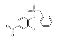 (2-chloro-4-nitrophenyl) phenylmethanesulfonate Structure
