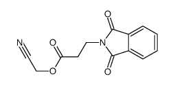 cyanomethyl 3-(1,3-dioxoisoindol-2-yl)propanoate结构式