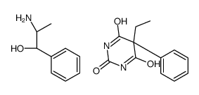 (2S)-2-amino-1-phenylpropan-1-ol,5-ethyl-5-phenyl-1,3-diazinane-2,4,6-trione Structure