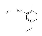 5-ethyl-2-methylpyridin-1-ium-1-amine,chloride Structure