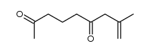 8-methyl-non-8-ene-2,6-dione结构式