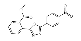 methyl 2-[5-(4-nitrophenyl)-1,3,4-oxadiazol-2-yl]benzoate Structure