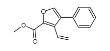 methyl 4-phenyl-3-vinyl-2-furancarboxylate Structure