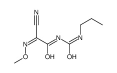 N-methoxy-2-oxo-2-(propylcarbamoylamino)ethanimidoyl cyanide Structure