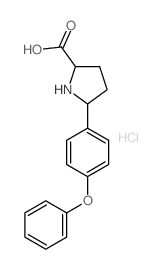 Proline,5-(p-phenoxyphenyl)-, hydrochloride (7CI,8CI)结构式