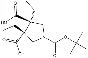 (3R,4R)-1-tert-butyl 3,4-diethyl pyrrolidine-1,3,4-tricarboxylate picture