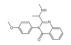 3-(4-methoxyphenyl)-2-(1-methylaminoethyl)-3H-quinazolin-4-one结构式