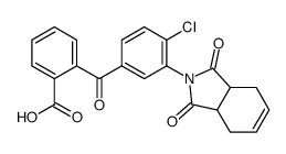 2-[4-chloro-3-(1,3-dioxo-3a,4,7,7a-tetrahydroisoindol-2-yl)benzoyl]benzoic acid结构式