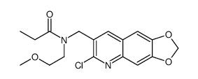 Propanamide, N-[(6-chloro-1,3-dioxolo[4,5-g]quinolin-7-yl)methyl]-N-(2-methoxyethyl)- (9CI) picture