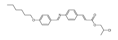 p-hexyloxybenzylidene p'-amino 2-chloroαpropyl cinnamate结构式