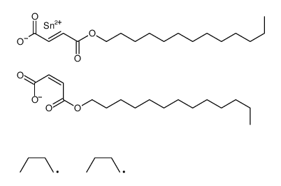 tridecyl (Z,Z)-6,6-dibutyl-4,8,11-trioxo-5,7,12-trioxa-6-stannapentacosa-2,9-dienoate结构式
