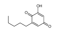 2-hydroxy-6-pentylcyclohexa-2,5-diene-1,4-dione结构式