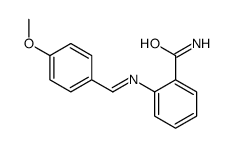 2-[(4-methoxyphenyl)methylideneamino]benzamide结构式