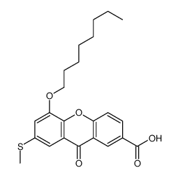 7-methylsulfanyl-5-octoxy-9-oxoxanthene-2-carboxylic acid Structure