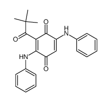 2,5-bis-anilino-3-(2,2-dimethyl-propionyl)-[1,4]benzoquinone Structure
