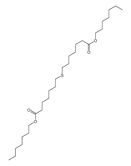 heptyl 7-(7-heptoxy-7-oxoheptyl)sulfanylheptanoate Structure