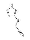 Acetonitrile, (1H-1,2,4-triazol-3-ylthio)- (9CI)结构式