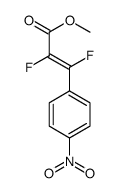 methyl 2,3-difluoro-3-(4-nitrophenyl)prop-2-enoate Structure