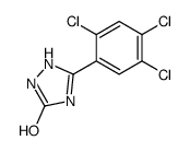 5-(2,4,5-trichlorophenyl)-1,2-dihydro-1,2,4-triazol-3-one结构式
