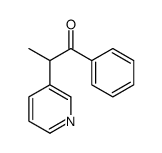 1-phenyl-2-pyridin-3-ylpropan-1-one结构式