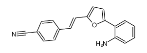 4-[2-[5-(2-aminophenyl)furan-2-yl]ethenyl]benzonitrile结构式