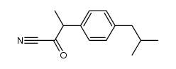 3-methyl-3-(p-isobutylphenyl)-2-oxopropionitrile结构式