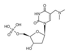α-dimethylamino-[5']thymidylic acid Structure