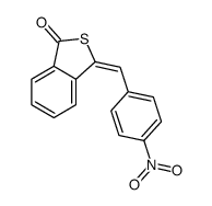 3-[(4-nitrophenyl)methylidene]-2-benzothiophen-1-one结构式