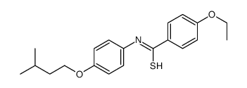 4-ethoxy-N-[4-(3-methylbutoxy)phenyl]benzenecarbothioamide结构式