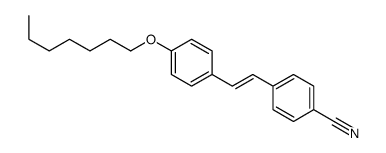 4-[2-(4-heptoxyphenyl)ethenyl]benzonitrile结构式