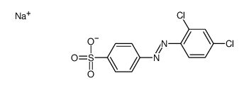 sodium,4-[(2,4-dichlorophenyl)diazenyl]benzenesulfonate结构式