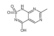 7-methyl-2,2-dioxo-1H-pyrimido[4,5-c][1,2,6]thiadiazin-4-one Structure