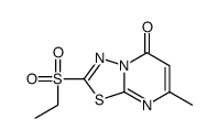 2-ethylsulfonyl-7-methyl-[1,3,4]thiadiazolo[3,2-a]pyrimidin-5-one结构式