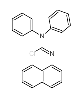 1-chloro-N-naphthalen-1-yl-N,N-diphenyl-methanimidamide结构式