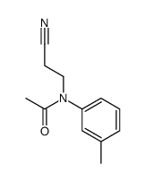 N-(2-cyanoethyl)-N-(3-methylphenyl)acetamide Structure