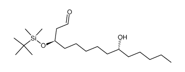 (3R,9R)-3-(tert-butyldimethylsilanyloxy)-9-hydroxytetradecanal Structure