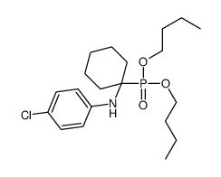 4-chloro-N-(1-dibutoxyphosphorylcyclohexyl)aniline结构式