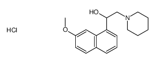 1-(7-methoxynaphthalen-1-yl)-2-piperidin-1-ylethanol,hydrochloride Structure