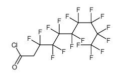 3,3,4,4,5,5,6,6,7,7,8,8,9,9,10,10,10-heptadecafluorodecanoyl chloride Structure